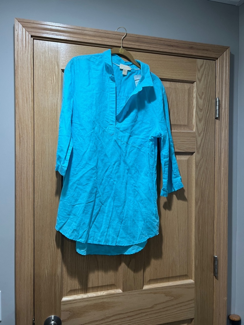 Lucy & Laurel Turquoise Lightweight Top